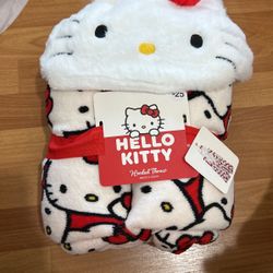 Hello Kitty Hoodie Blanket 