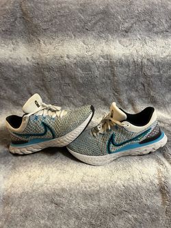 Nike react infinity run Flyknit 3 white blue orbit size 12