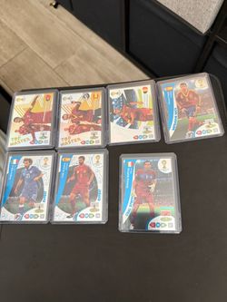 Mix of yugioh, one piece, and soccer trading cards!