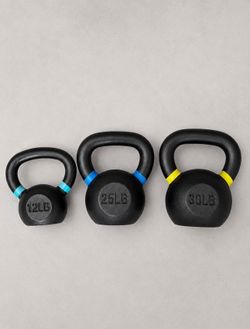 Kettlebell Set – 12 LB, 25 LB & 30 LB