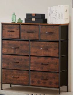 Brown fabric dresser / organizer shelf $50 obo