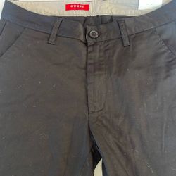 Men’s Guess Black Slacks Pants 33” Waist X30” New 
