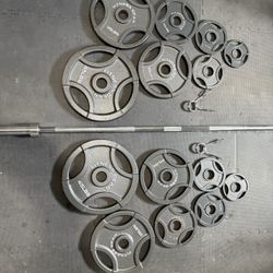 300lb Fitness Gear Barbell Set