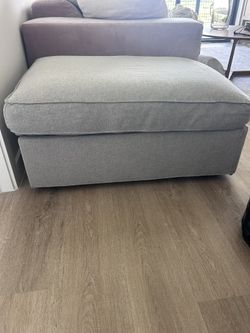 IKEA Kivik Storage Ottoman Grey