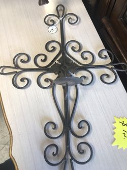 Iron Cross candle holder