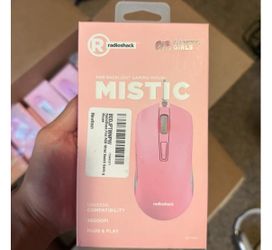 Mistic RadioShack Wired Gaming Mouse In Pink BRAND NEW!