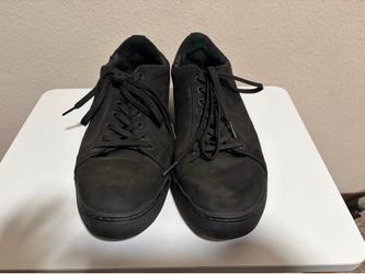 Thursday used leather sneakers. Black/Mens 8.5 wide