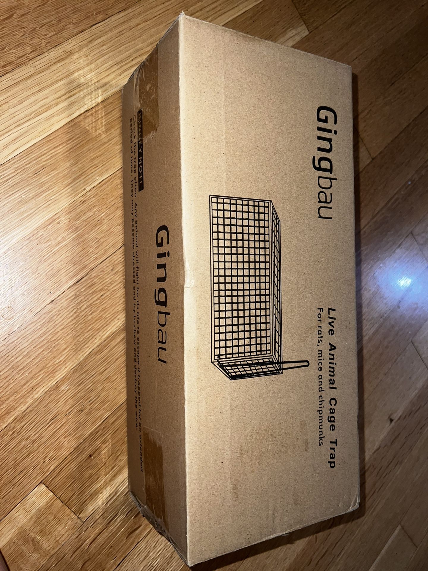 Brand Gingbau Live Chipmunk Trap Humane Mouse Rat Cage Trap for Indoors and Outdoors
