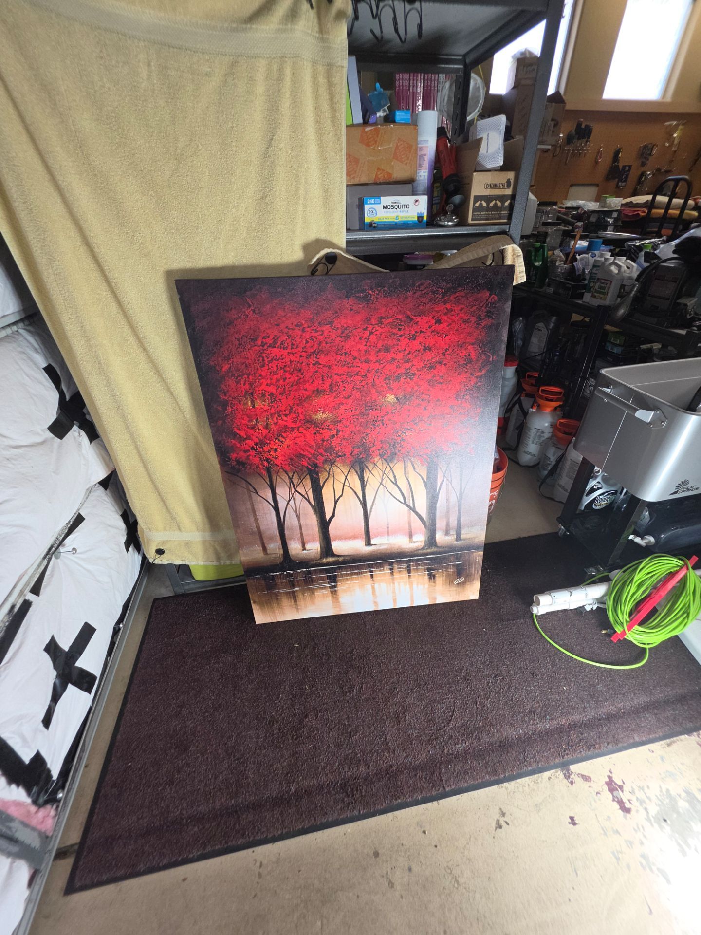 Large Red Tree Canvas Art