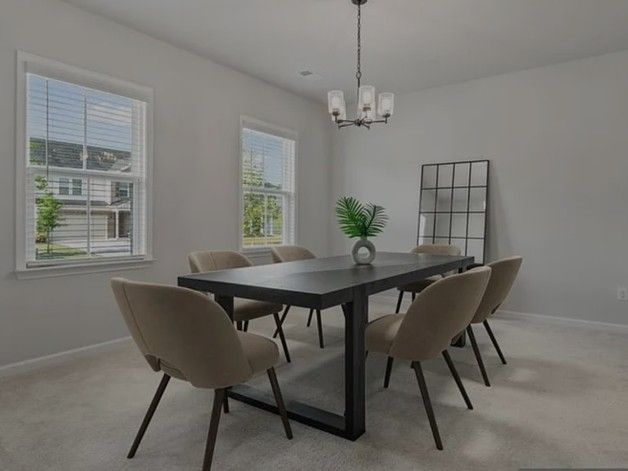 Black rectangular Dining table