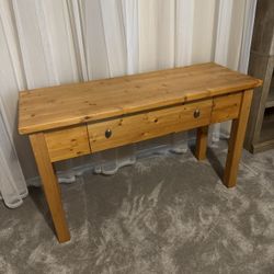 Solid wood credenza