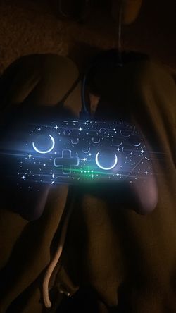 VOYEE Nintendo Switch Pro Style Wireless Controller – Purple LED – Fully Working