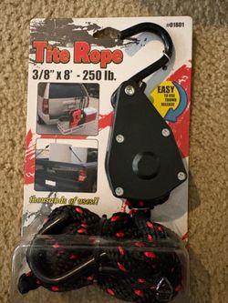 Erickson Tite Rope Ratchet Tie-Down Strap 3/8" x 8' *New