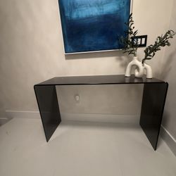 Tempered Glass Console Table – Excellent Condition
