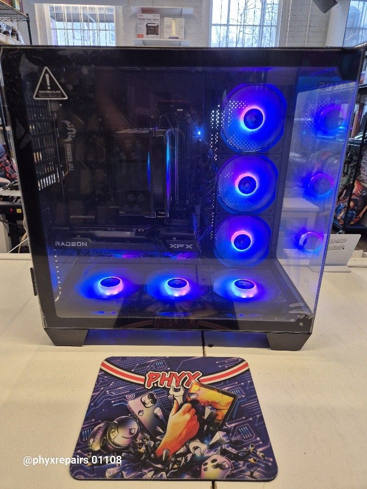 FOIFKIN Gaming PC: Asus TUF Gaming X570 Plus, 3.7 Ryzen 9 5950, Intel Arc A750 LE, 32GB RAM, 1TB M.2, Wi-Fi 6, BT 5.0