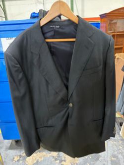 Men's Charcoal Striped Sport Coat Made in Italy