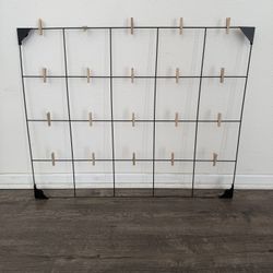 IKEA SÖSDALA Wall Photo Display Grid with Clips 23 ½x29 ½ "