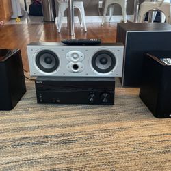 Sony Receiver And Polk Audio Sound System 