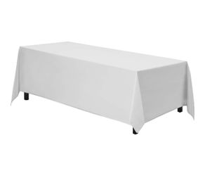 Rectangle Tablecloth - 90 x 156 Inch White Table Cloth