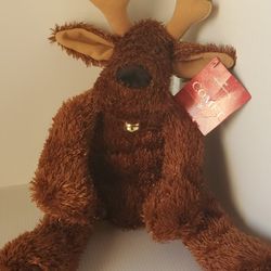 Hallmark Comet Reindeer Jingle Bell Stuffed Animal Plush Christmas Moose W/ Tag

