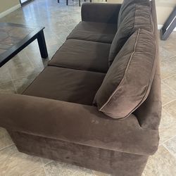 Brown Microfiber Couch