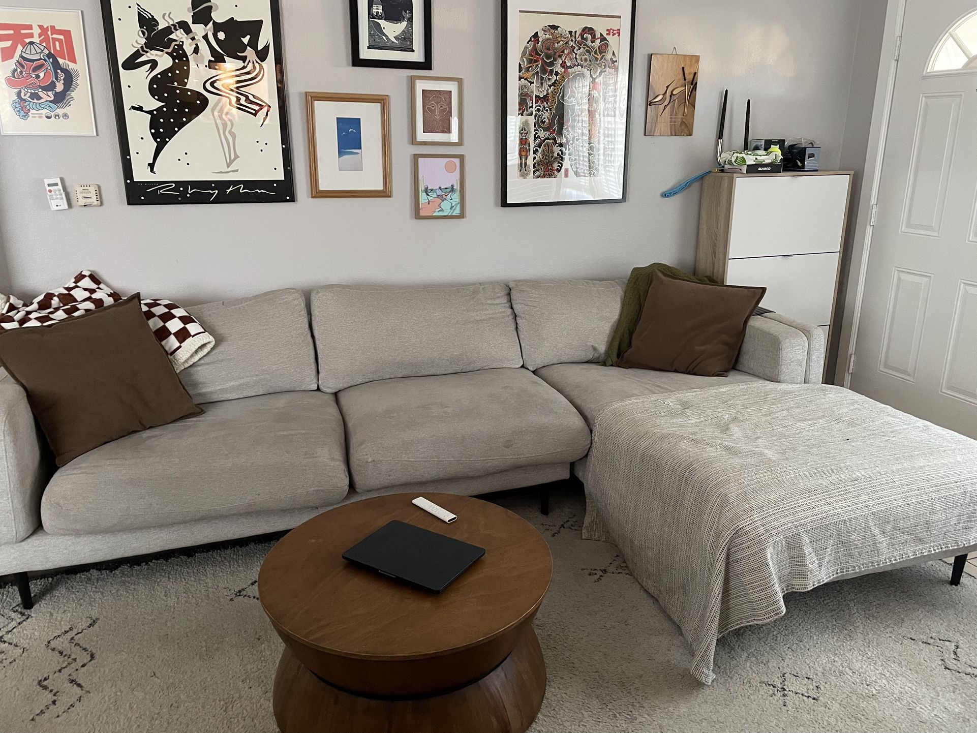 Light Grey Sectional Couch