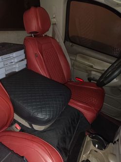 Burgundy red seat covers