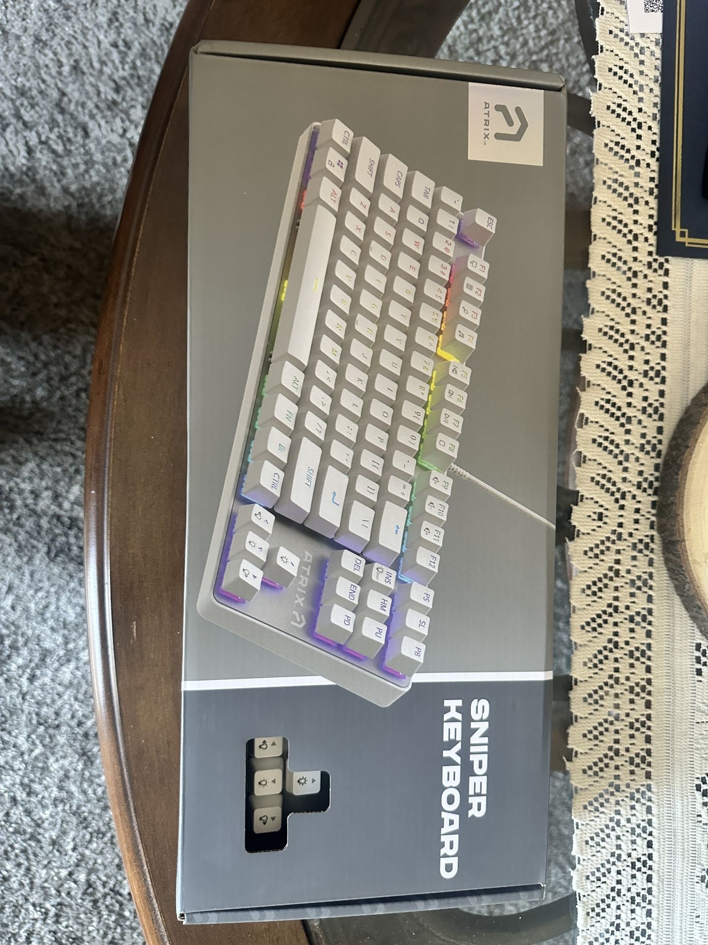 Atrix Sniper Keyboard White 