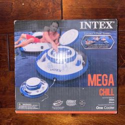 Intex Mega chill Inflatable floating cooler 35” new in box