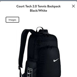 Nike Court Tech 2.0 Tennis Backpack Black/White