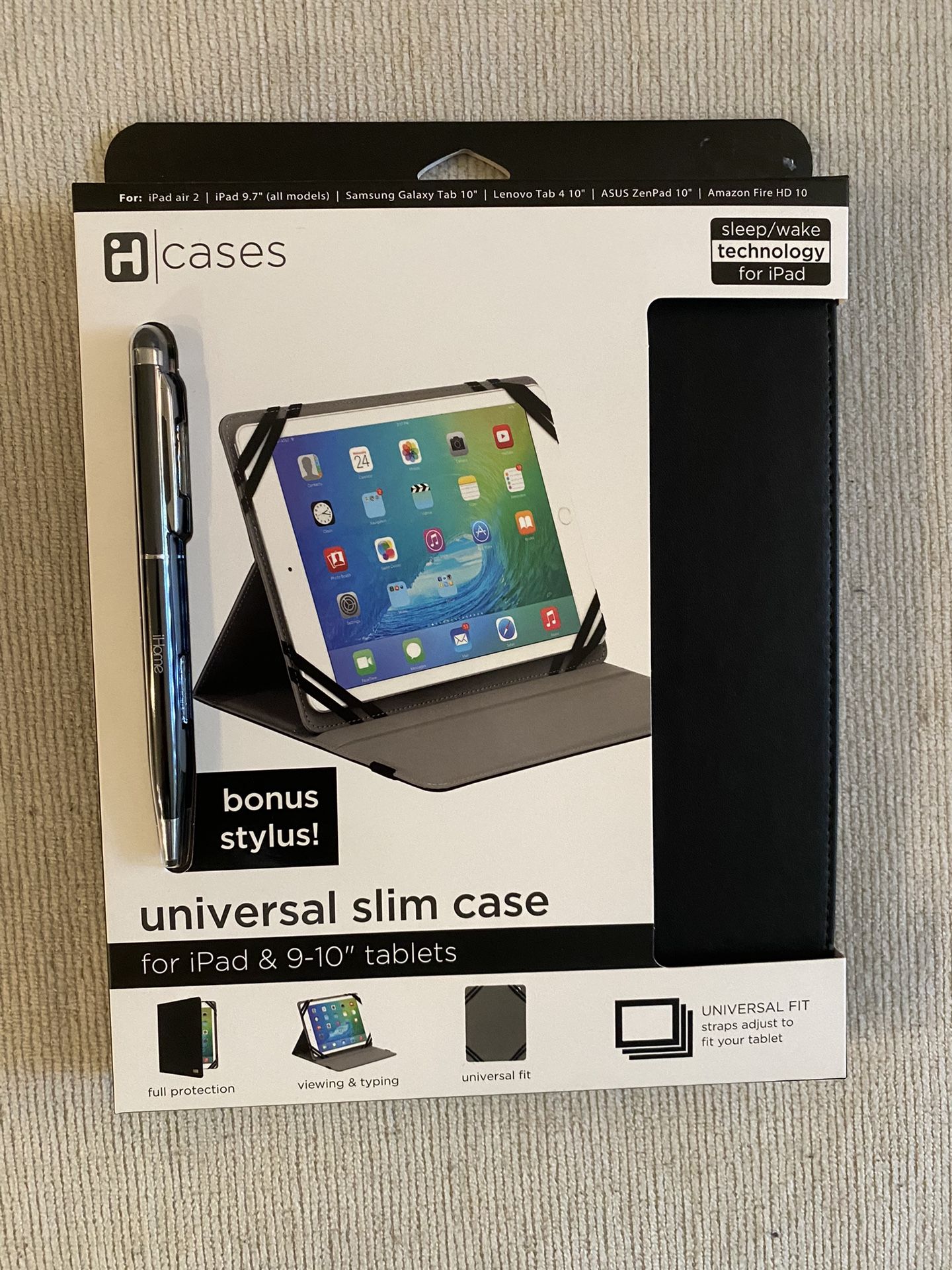 I Home Universal Slim Case With Stylus