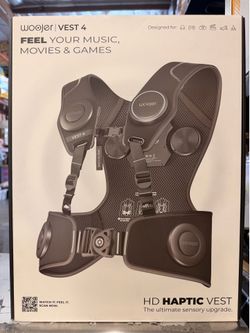 Woojer Vest 4 High-Fidelity Haptics - for VR, Games, Music, Movies, and Wellness