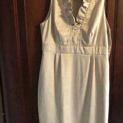 Suite 7 Women Sleeveless  Dress Size 12 Beige  Cocktail Party