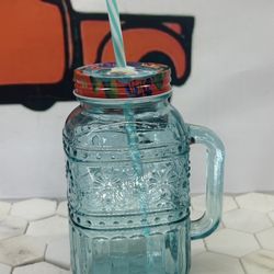 Pioneer Woman Mason Jar Drinking Glass