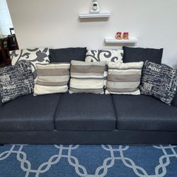 Blue Couch set For Sale - 3 Seater & 2 Seater