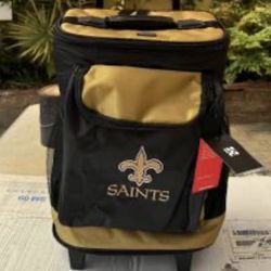New Orleans Saints 48-Can Rolling Cooler - Brand New -