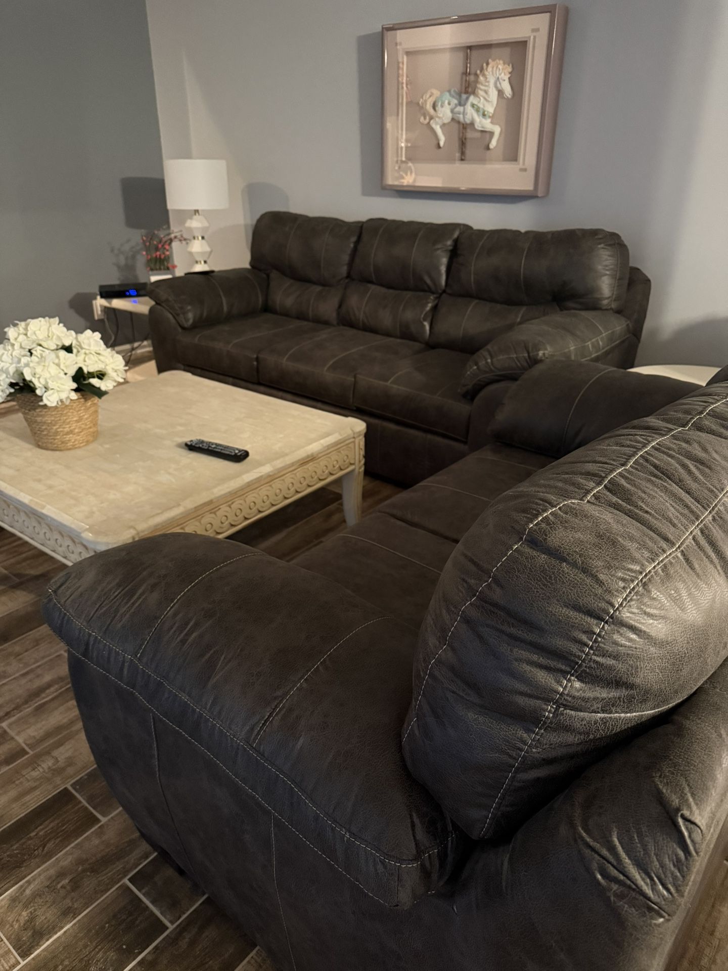 Sofa, Love Seat And Recliner