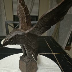 Vintage 1960 Hand Carved Eagle