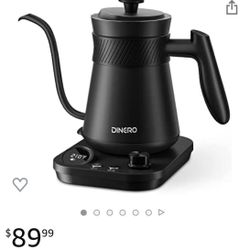 Brand new! Electric Gooseneck Kettle Temperature Control, Tea Kettle & Pour Over Kettle with LED Screen, 0.8L, 1200W, 1Hr Temp Holding, Stainle