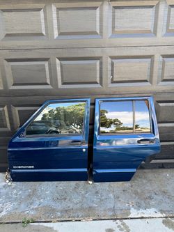 Jeep Cherokee XJ Driver Side Doors Patriot Blue OEM 97 through 01
