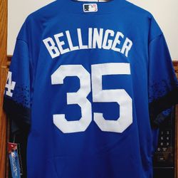 New LA Los Dodgers Cody BELLINGER 35 Blue