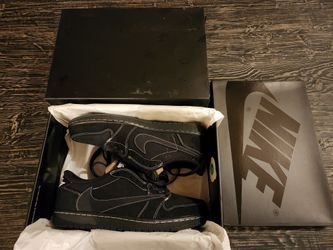 Brand New Deadstock Jordan 1 Retro Low OG SP Travis Scott Black Phantom