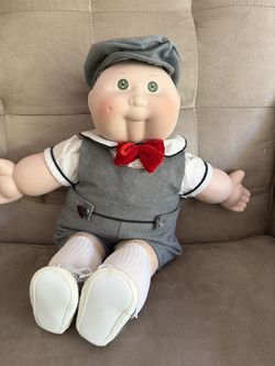 Vintage 1985 Cabbage Patch Kids Porcelain Collector Doll w/ Original Box + COA Price