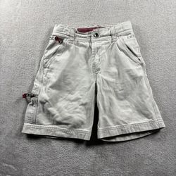 Vintage Old Navy Jean Shorts Youth 5 Beige Denim Carpenter Baggy Jorts Y2K #2B