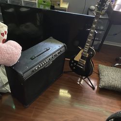 Line 6 Amp And Sx Electric Guitar 