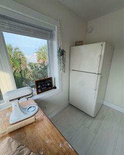Small white fridge