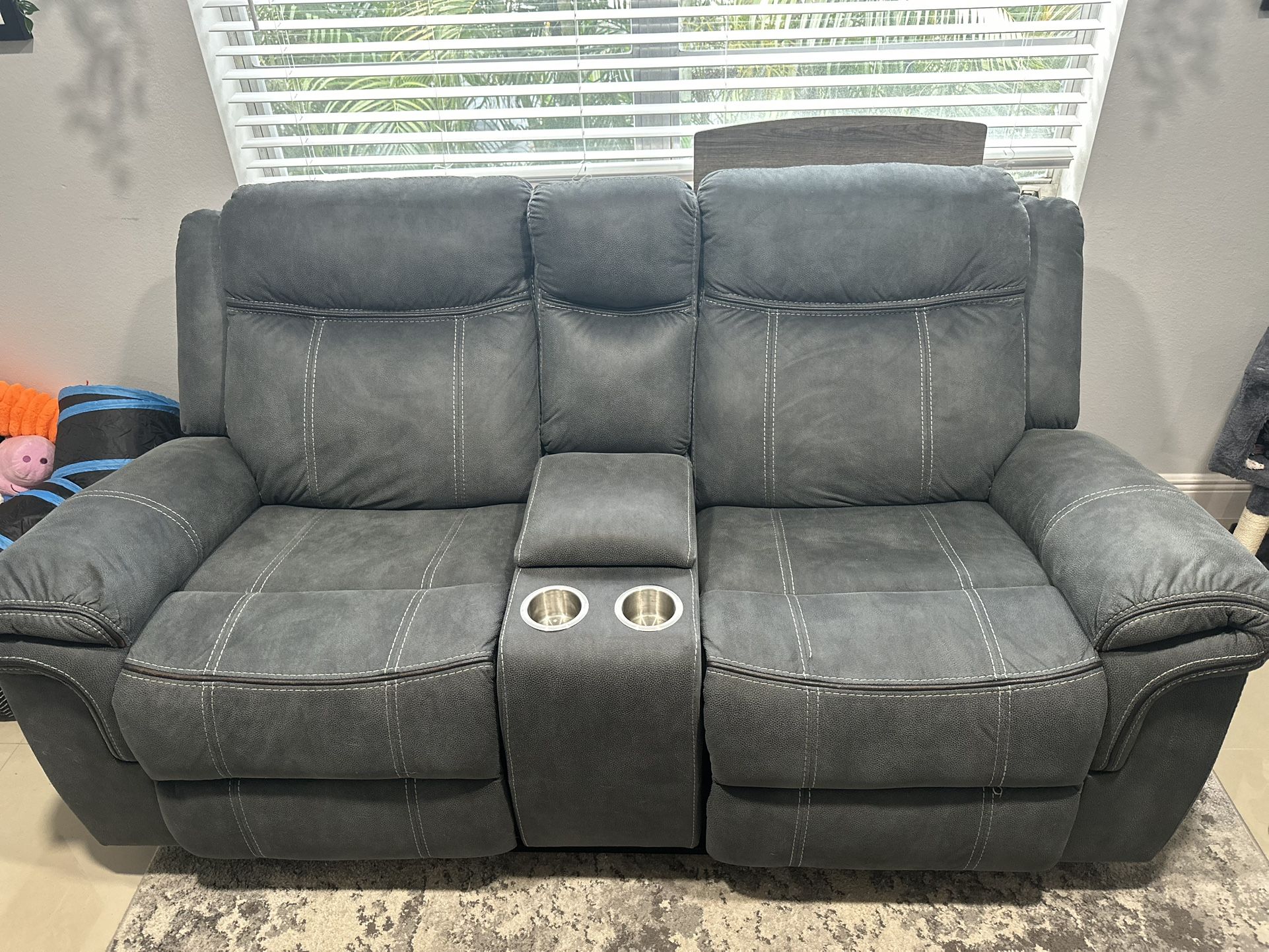 Grey Recliner Couch