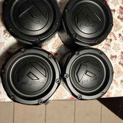 4 x Fuel Off-Road Full Matte Black Wheel Center Cap 1003-49MBMB