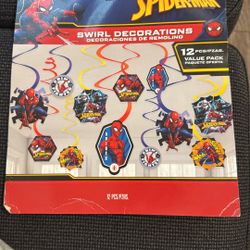 Marvel Spider Man Swirl Decorations 