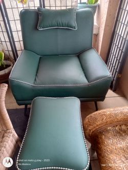Green leather